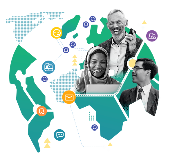 Global sales illustration